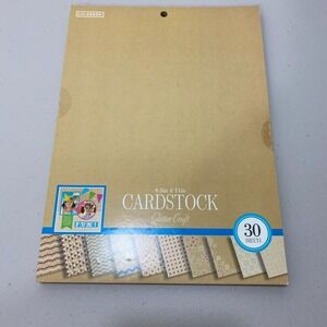 Colorbok Cardstock 30 Sheets 8.5in x 11in Crafts Scrapbook Fun Glitter